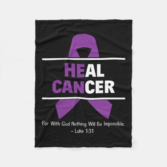 Manta Polar Curar cáncer pancreático cristiano sobreviviente d (Anverso)