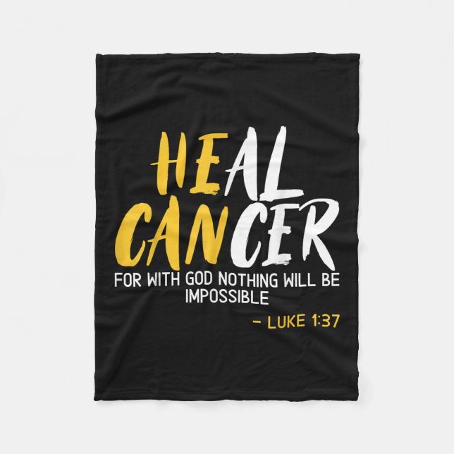 Manta Polar Curar el cáncer infantil Concienciación sobre el c (Anverso)