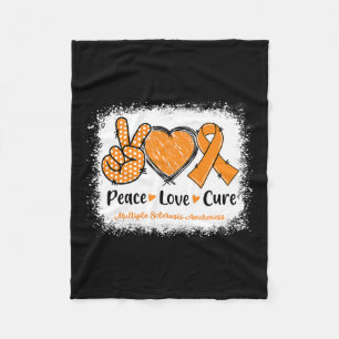 Manta Polar Cure Amor Esclerosis Múltiple Sra. Naranja de Conc