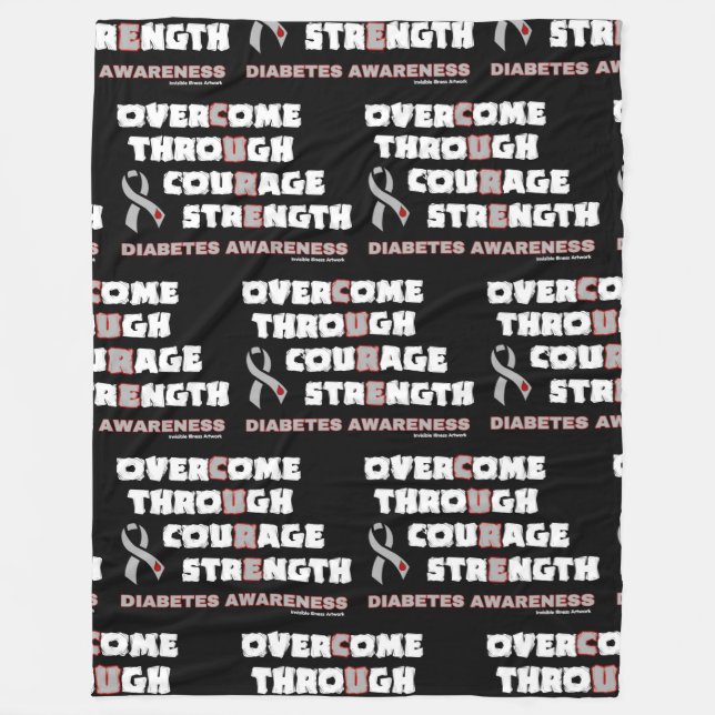 Manta Polar CURE...Diabetes Fleece Blanket (Anverso)