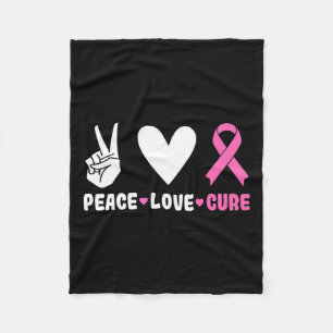 Manta Polar Cure Love Cure Pink Ribbon Sensibilización sobre e