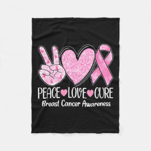 Manta Polar Cure Love Cure Pink Ribbon Sensibilización sobre e