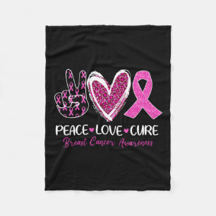 Manta Polar Cure Love Cure Pink Ribbon Sensibilización sobre e
