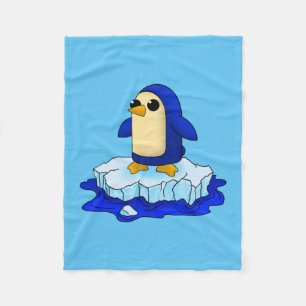 Manta Polar Curioso Kawaii Cute Baby Penguin