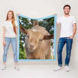 Manta Polar Curioso niño de cabra de enano nigeriano