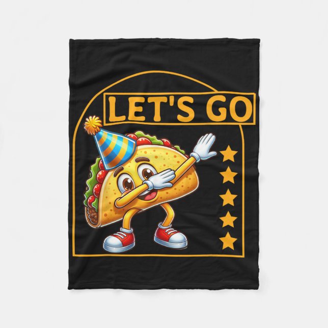 Manta Polar Curioso tacón Vamos Taco Fiesta Humor Tee (Anverso)