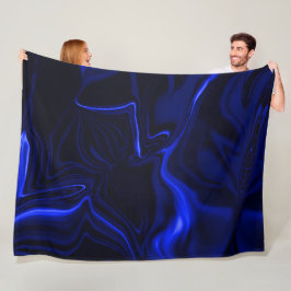 Manta Polar Curvas azules y ondas en imagen azul oscuro