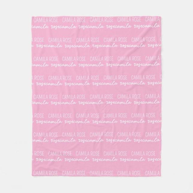 Manta Polar Custom Baby Blanket with Name, Personalized Name B (Anverso)