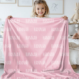 Manta Polar Custom Baby Name Blanket Gift for Baby Showers