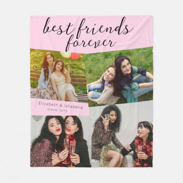 Manta Polar Custom Best Friend Photo Gift for Your Bestie (Anverso)