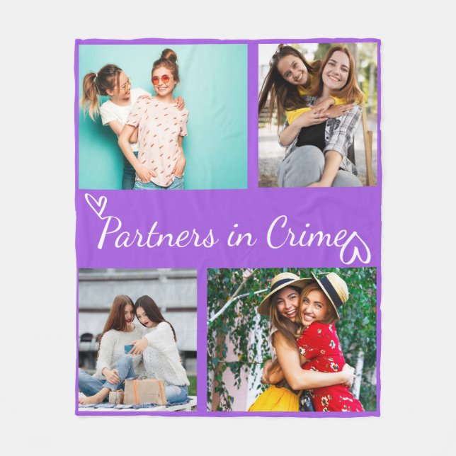 Manta Polar Custom Best Friend Photo Throw Keepsake Gift (Anverso)