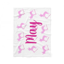 Custom Chihuahua Blanket Pastel Silhouetteチワワ