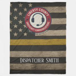 Manta Polar Custom Dispatcher Thin Gold Line Blanket