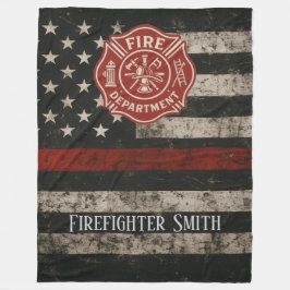 Manta Polar Custom Firefighter Thin Red Line Blanket