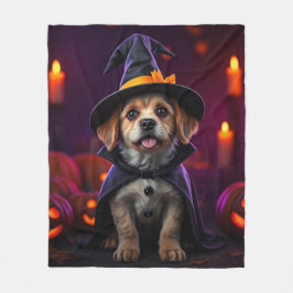 Manta Polar Custom Halloween Pet Blanket | Spooky & Cute Gift