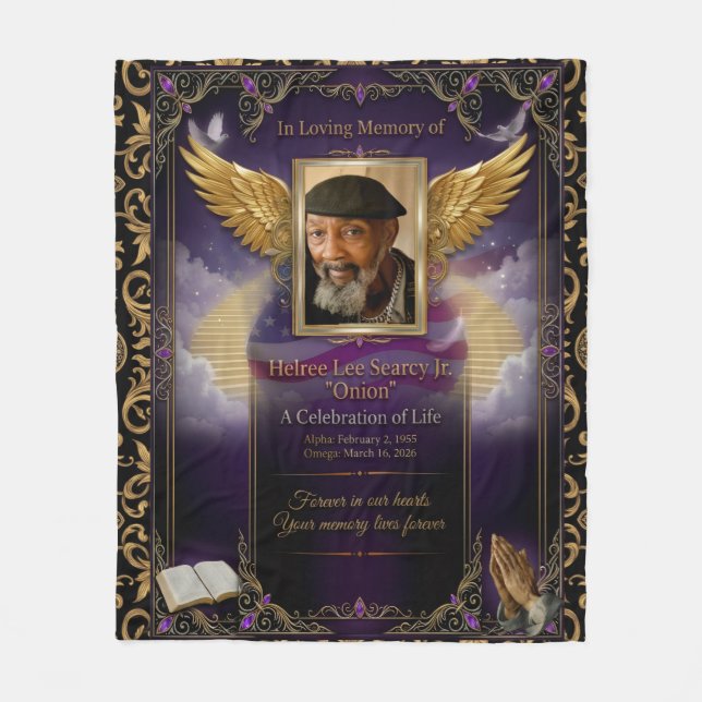 Manta Polar Custom Keepsake Fleece Blanket  (Anverso)