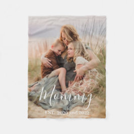 Manta Polar Custom Mom Established Modern Script Photo 