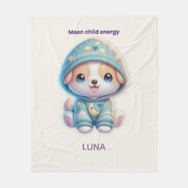 Manta Polar Custom Moon Child Energy Dog Blanket
