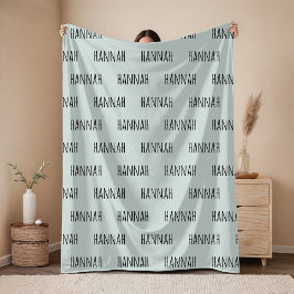 Manta Polar Custom Name Sage Blanket Gift for First-Time Moms