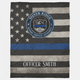 Manta Polar Custom Police Thin Blue Line Blanket