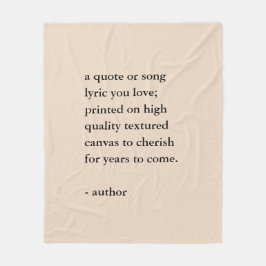 Manta Polar Custom Quote Print 