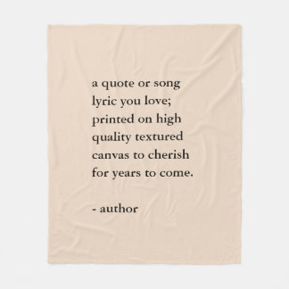 Manta Polar Custom Quote Print