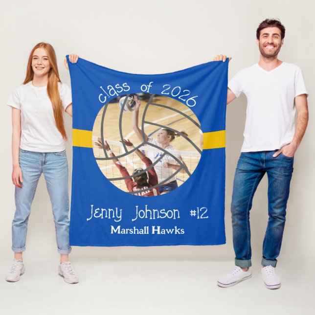 Manta Polar Custom Volleyball Picture Senior Night Graduation (In situ)