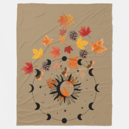 Manta Polar Customizable Blanket "Autumn Solar Circle"