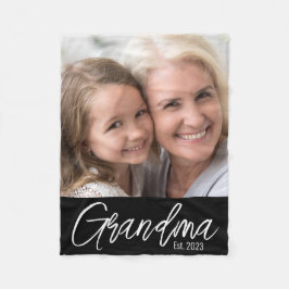 Manta Polar Customizable Grandma Established Year Photo