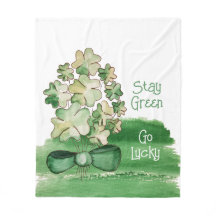 Cuta Lucky Shamrock Clover Watercolor