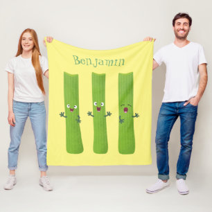 Manta Polar Cute apio palitos trio verduras personalizados