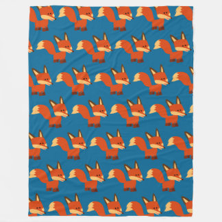 Manta Polar Cute Astute Personalizado Fox fleece Blanket