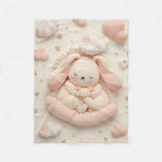Manta Polar Cute Baby Animals Blanket
