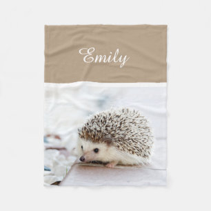 Manta Polar Cute Baby Hedgehog
