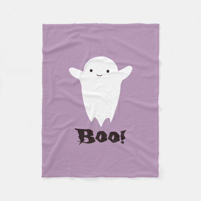 Manta Polar ¡Cute Boo! Fantasma (Anverso)