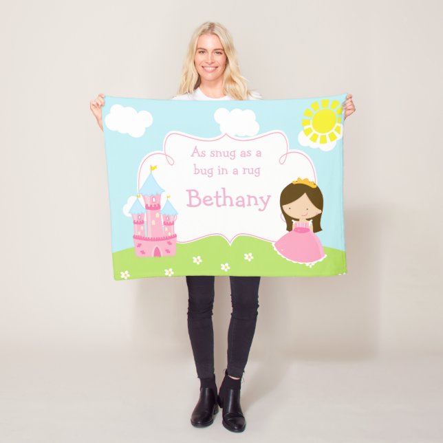 Manta Polar Cute Brunette Our Little Princess (In situ)