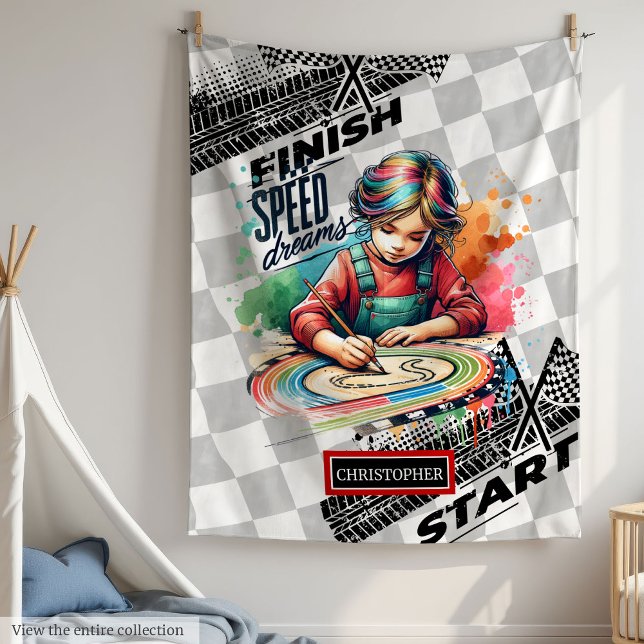 Manta Polar Cute Carreras Blanket Fórmula 1 Chica Regalo de cu (Cute Racing Blanket Formula 1 Girl Birthday Gift)