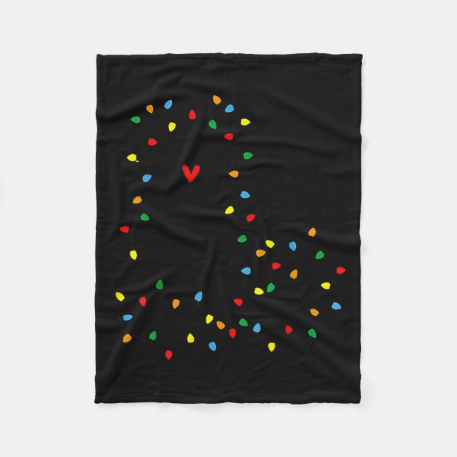 Manta Polar Cute Cat Christmas Light Graphic Cat Black Mom Lov (Anverso)