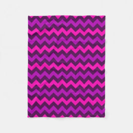 Manta Polar Cute Chevrons Púrpura Pequeña Funda De Fleece