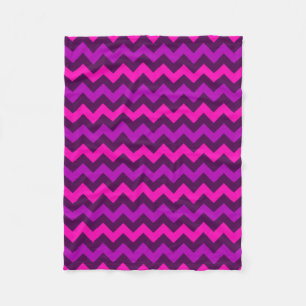 Manta Polar Cute Chevrons Púrpura Pequeña Funda De Fleece