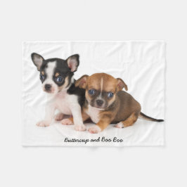 Manta Polar Cute Chihuahuas Foto Fleece Blanket
