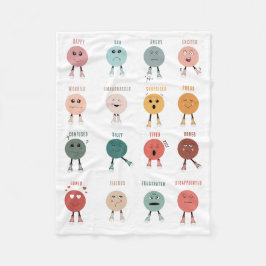 Manta Polar Cute Colorful Feelings Emotions Faces Chart