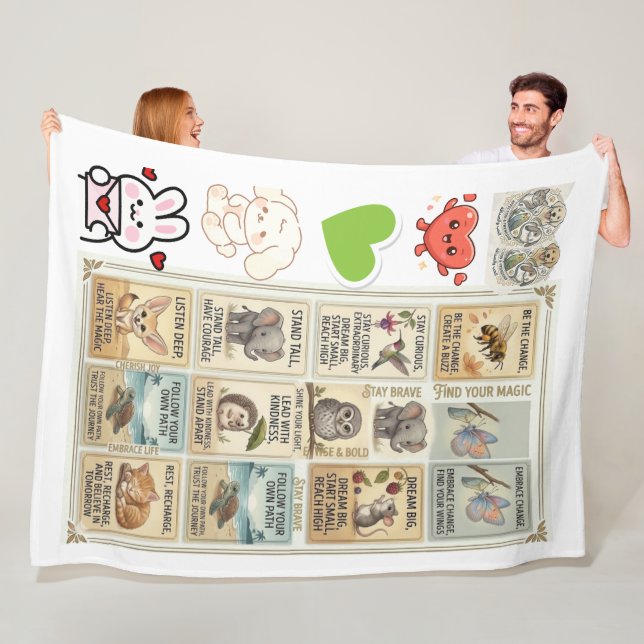 Manta Polar Cute & Courageous Animal Quote for kids (In situ)