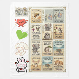 Manta Polar Cute & Courageous Animal Quote for kids