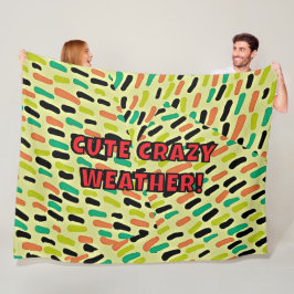 Manta Polar CUTE CRAZY WEATHER Fleece Blanket