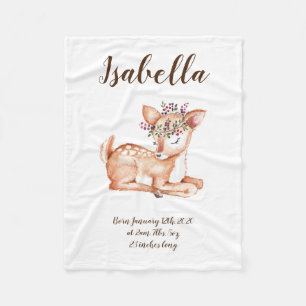 Manta Polar Cute Deer Fleece Blanket
