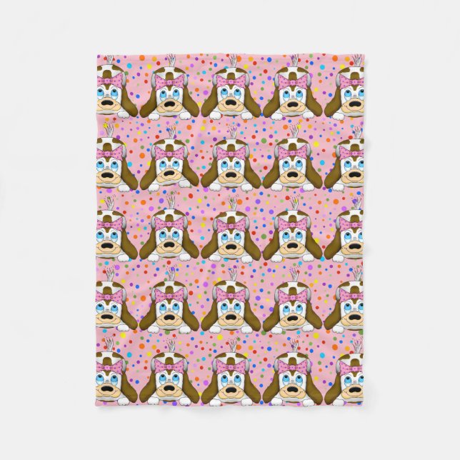 Manta Polar Cute Dog Fleece Blanket (Anverso)