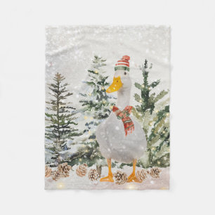 Manta Polar Cute Festiva Winter Duck