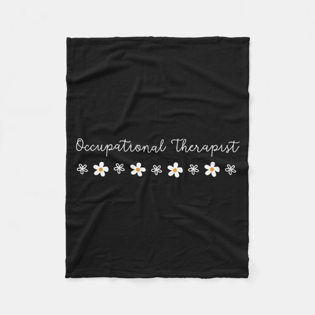 Manta Polar Cute Floral Daisy Occupational Therapy Therast Ot  (Anverso)