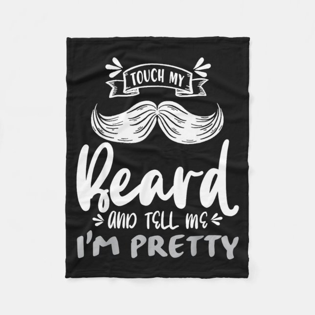 Manta Polar Cute Funny Beard Quote Gift For Bearded Men And Lo (Anverso)